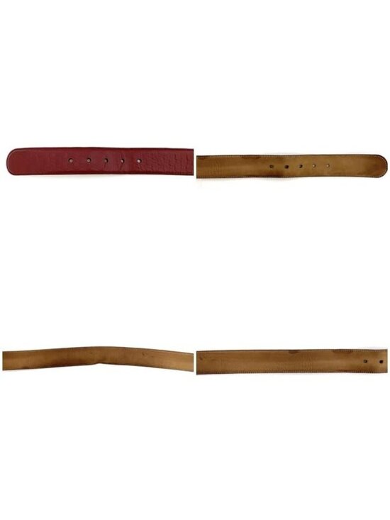 Gucci Belt Red Striped Waist 40 mm Leather